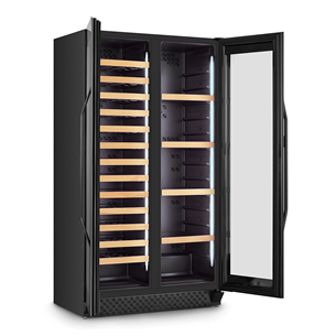 Caso WineChef Duo 122, 122 bottles, height 176 cm, black - Wine cooler