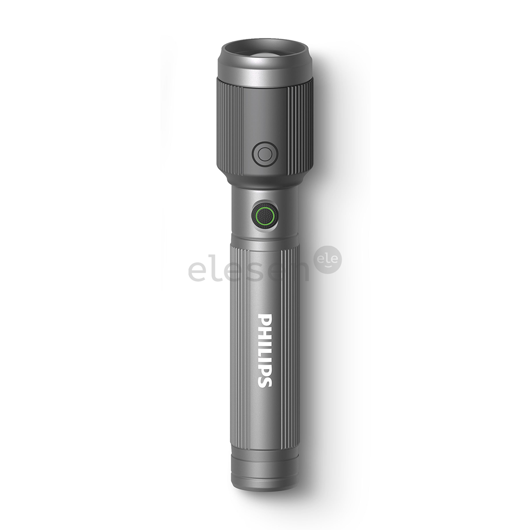 Philips Torch, 650lm, 15W, grey - LED flashlight