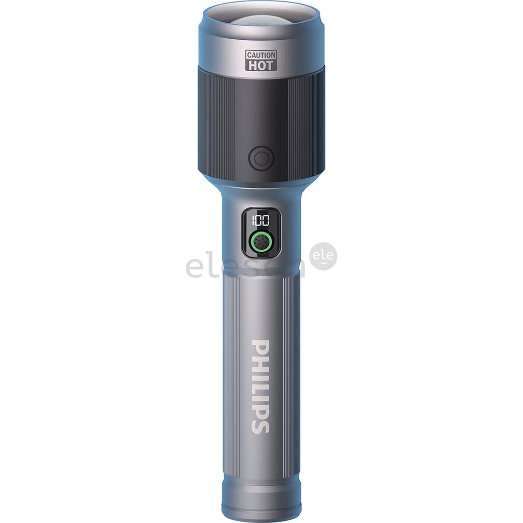 Philips Torch, 2200lm, 60W, grey - LED flashlight