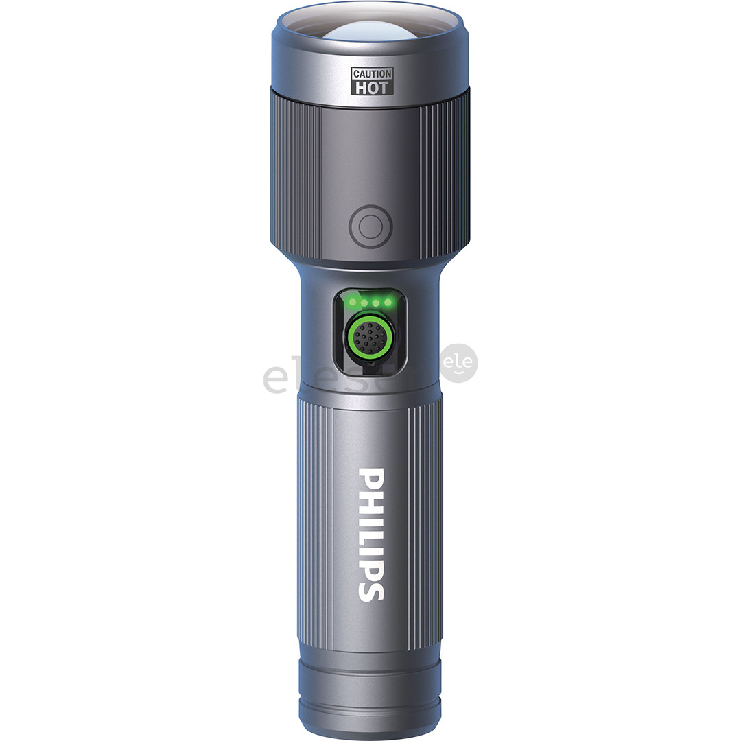 Philips Torch, 1500 лм, 30 Вт, серый - Светодиодный фонарик