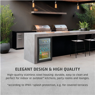 Caso BBQ Cooler S-R, 63 L, aukštis 68 cm, juodas - Šaldytuvas