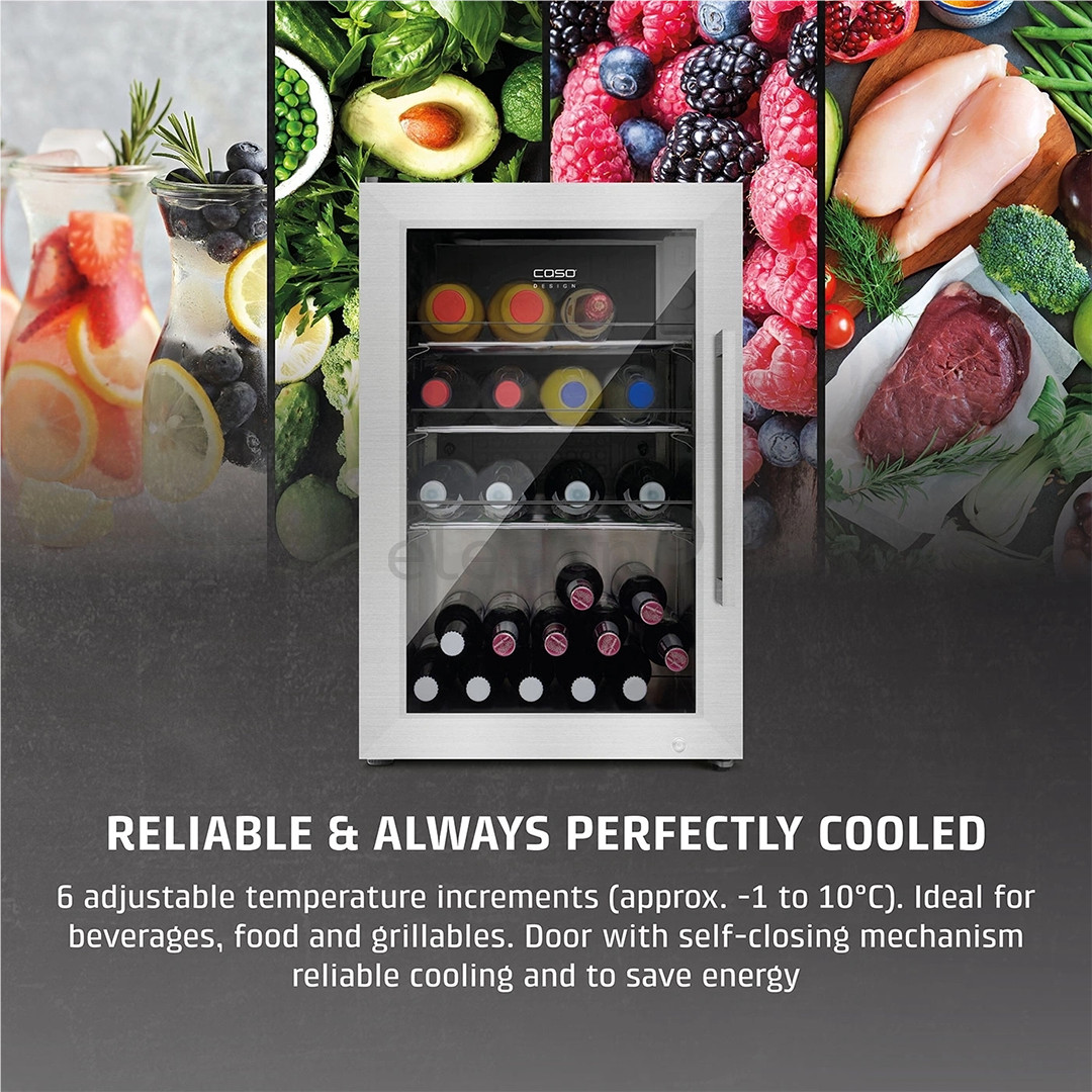 Caso BBQ Cooler S-L, 63 L, height 68 cm, stainless steel - BBQ cooler