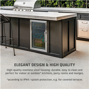 Caso BBQ Cooler S-L, 63 L, height 68 cm, stainless steel - BBQ cooler