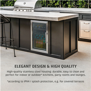 Caso BBQ Cooler S-L, 63 L, aukštis 68 cm, nerūdijančio plieno - Šaldytuvas