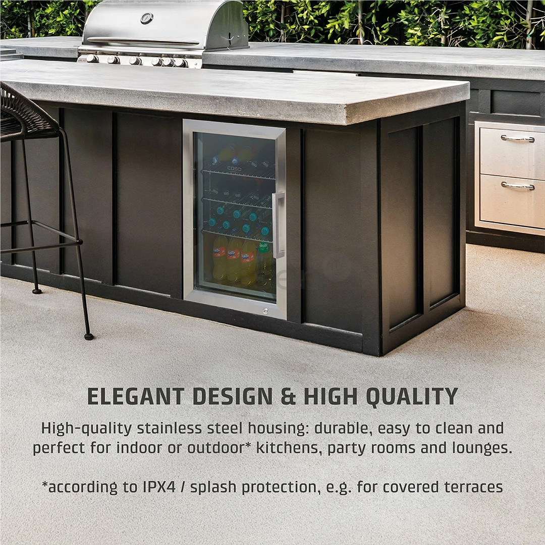 Caso BBQ Cooler S-L, 63 L, height 68 cm, stainless steel - BBQ cooler