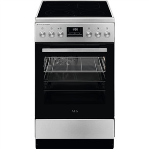 AEG SteamBake, 58 L, width 50 cm, stainelss steel - Ceramic cooker CCB56490BM