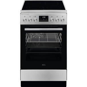AEG SteamBake, 58 L, width 50 cm, stainelss steel - Ceramic cooker CCB56490BM