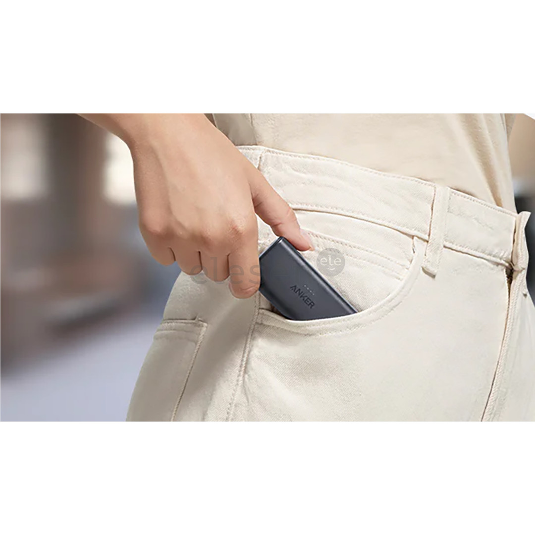 Anker Nano Power Bank, 22,5 W, 5000 mAh, black stone - Power bank