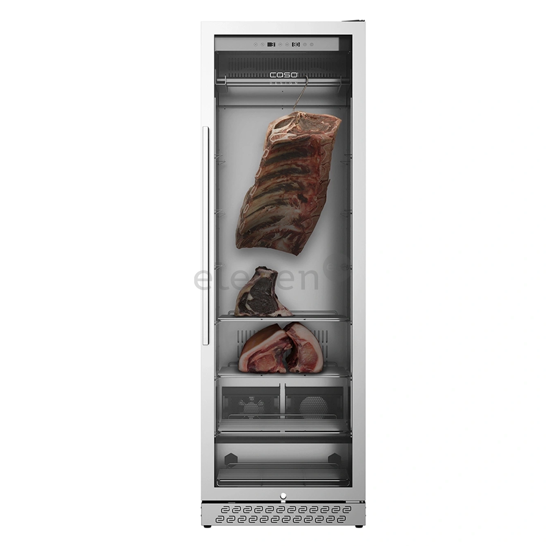 Caso DryAged Master 380 Pro, 380 L, height 186 cm, black/stainless steel - Maturing cabinet