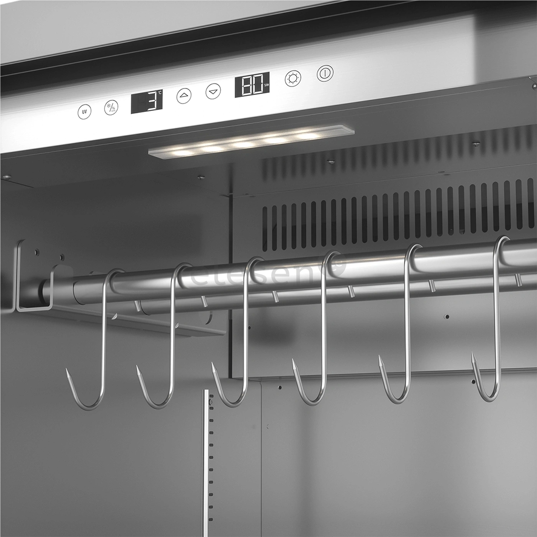 Caso DryAged Master 380 Pro, 380 L, height 186 cm, black/stainless steel - Maturing cabinet