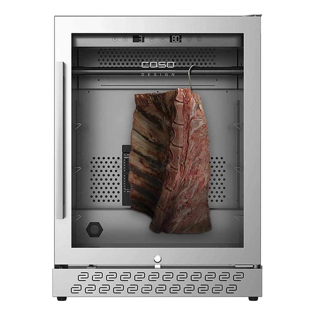 Caso DryAged Master 125, 125 L, height 83 cm, black/stainless steel - Maturing cabinet