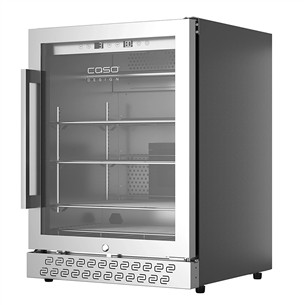 Caso DryAged Master 125, 125 L, height 83 cm, black/stainless steel - Maturing cabinet