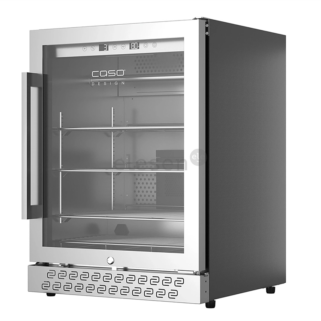 Caso DryAged Master 125, 125 L, height 83 cm, black/stainless steel - Maturing cabinet