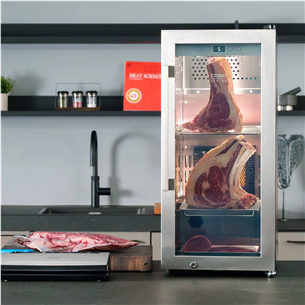 Caso DryAged Master 63, 63 л, высота 88 см, черный/нерж. сталь - Шкаф для выдержки