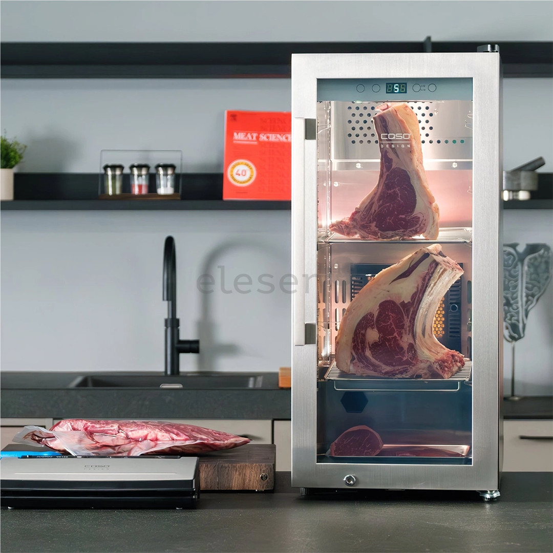 Caso DryAged Master 63, 63 L, aukštis 88 cm, juoda/nerūdijančio plieno - Brandinimo spinta