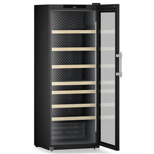 Liebherr Perfection, 284 buteliai, aukštis 205 cm, juodas - Vyno šaldytuvas