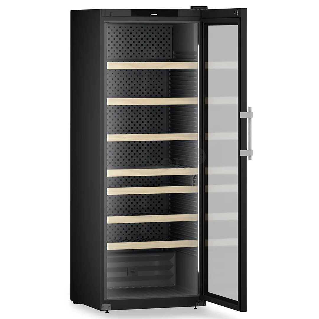 Liebherr Perfection, 284 buteliai, aukštis 205 cm, juodas - Vyno šaldytuvas