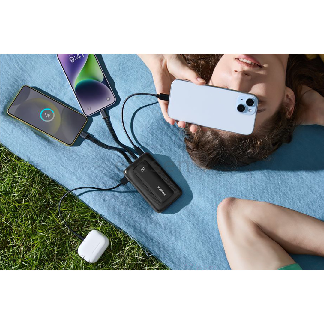 Anker Zolo Power Bank, 30 W, 10000 mAh, glossy light black - Power bank