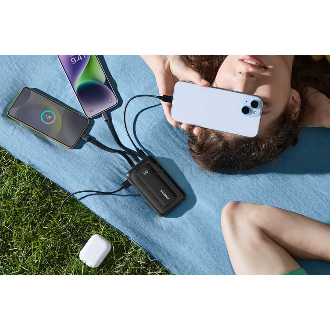 Anker Zolo Power Bank, 30 W, 10000 mAh, juoda - Išorinė baterija