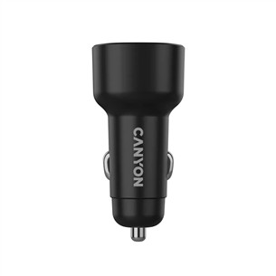 Canyon OnDrive 85, USB-A, USB-C, 83 Вт, черный - Автомобильное зарядное устройство