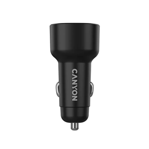 Canyon OnDrive 85, USB-A, USB-C, 83 Вт, черный - Автомобильное зарядное устройство