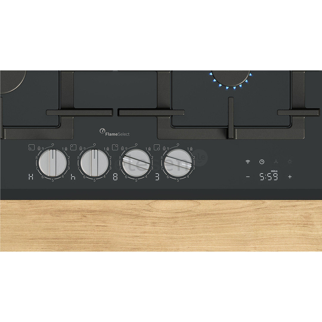 Bosch, Series 8, ширина 59 см, черный - Интегрируемая газовая варочная панель