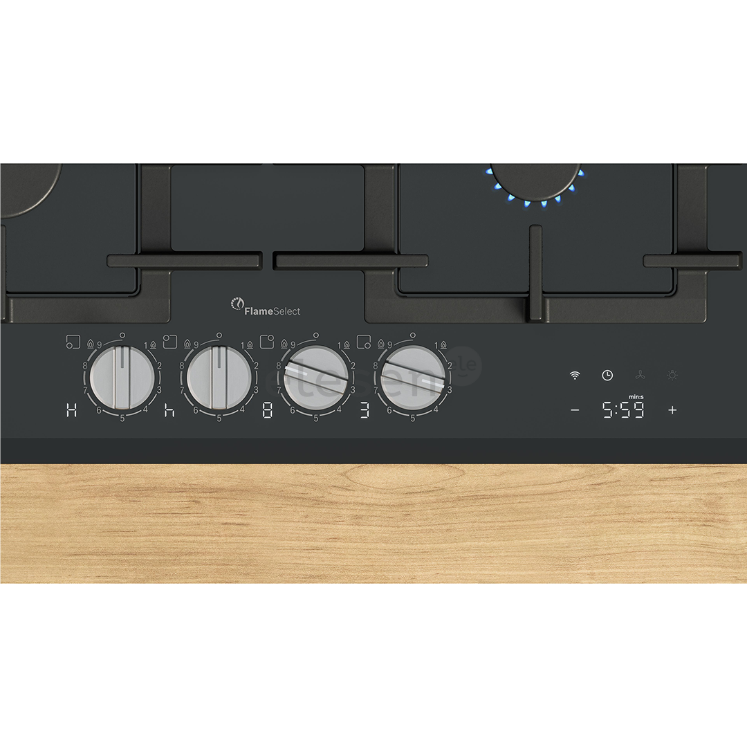 Bosch, Series 8, ширина 59 см, черный - Интегрируемая газовая варочная панель
