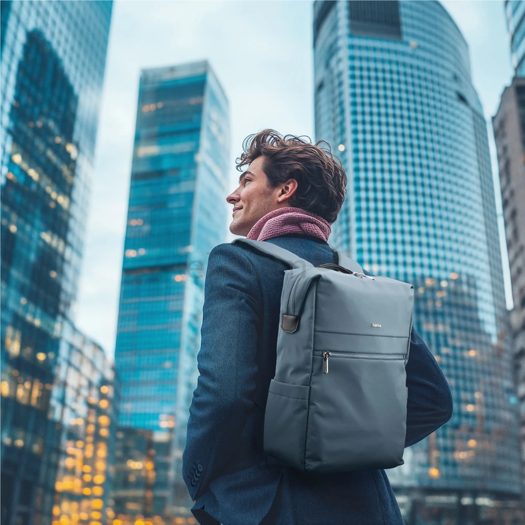 Hama Ultimate, 16,2'', grey blue - Notebook backpack