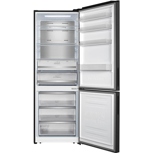 Hisense, NoFrost, 495 L, 200 cm, juodas - Šaldytuvas