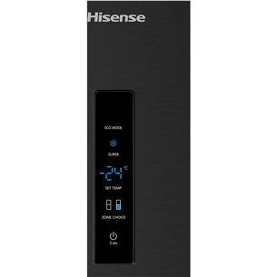 Hisense, NoFrost, 495 L, 200 cm, juodas - Šaldytuvas