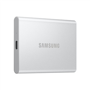 Samsung Portable SSD T7 Resurrected, 2 TB, USB 3.2 Gen 2, sidabro spalvos - Išorinis SSD diskas