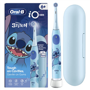 Braun Oral-B iO Kids, Disney, Stitch, blue - Electric toothbrush + travel case IO.KID.STICH.TC