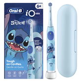 Braun Oral-B iO Kids, Disney, Stitch, mėlynas - Elektrinis dantų šepetėlis + kelioninis dėklas