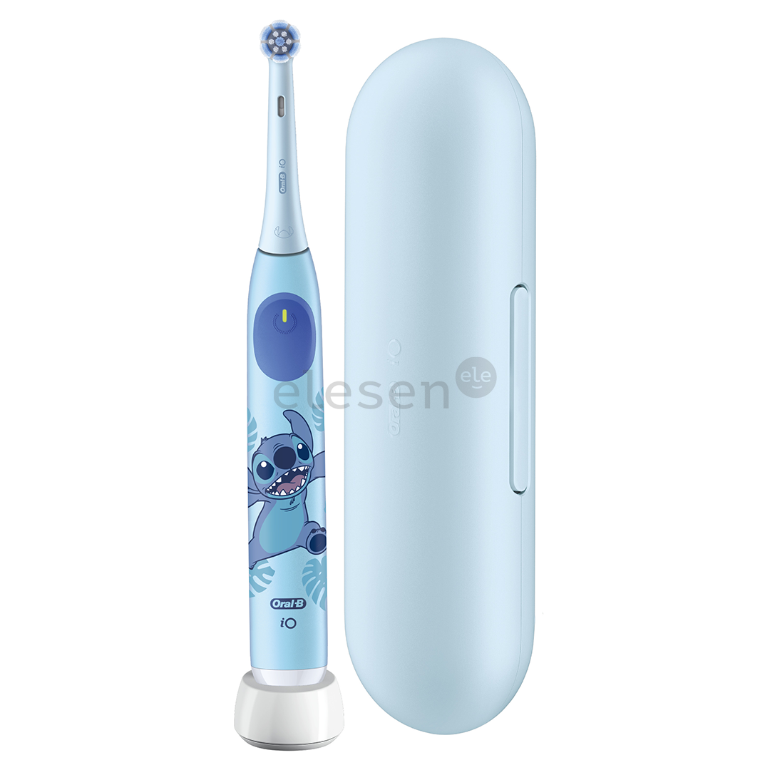 Braun Oral-B iO Kids, Disney, Stitch, mėlynas - Elektrinis dantų šepetėlis + kelioninis dėklas