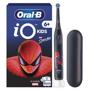 Braun Oral-B iO Kids, Marvel Spiderman, black - Electric Toothbrush + travel case IO.KID.SPIDER.TC
