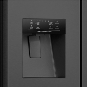 Hisense, NoFrost, 614 L, aukštis 179 cm, juodas - SBS Šaldytuvas