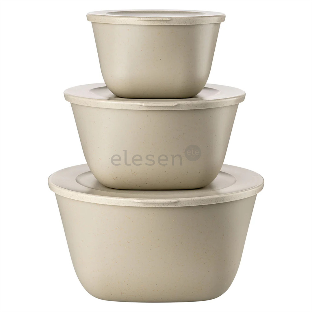 Koziol CONNECT BOX SET STOCKHOLM, set of 3, light brown - Box set