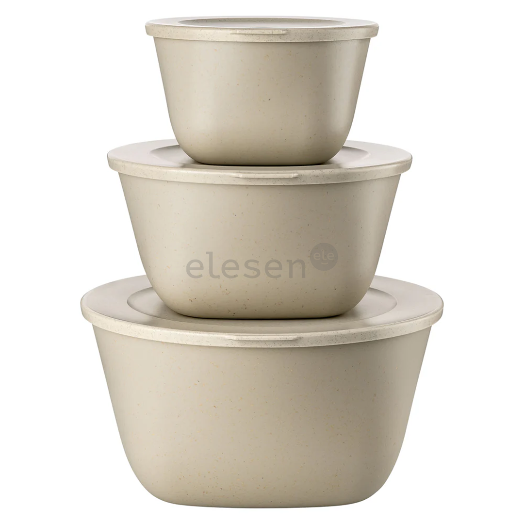 Koziol CONNECT BOX SET STOCKHOLM, set of 3, light brown - Box set