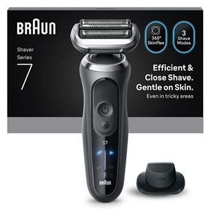 Braun, series 7, Wet & Dry, pilkas - Skustuvas 72-G1200S