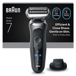 Braun, series 7, Wet & Dry, pilkas - Skustuvas 72-G1200S