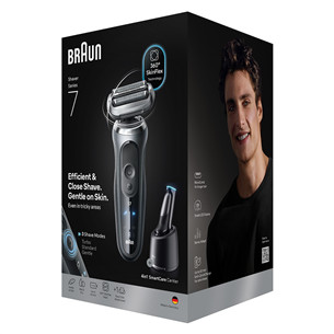 Braun, series 7, Wet & Dry, grey - Shaver