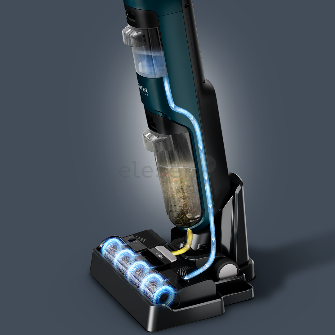 Tefal X-Clean 2, 2-in-1, Wet & Dry, žalias - Belaidis siurblys kietoms grindims