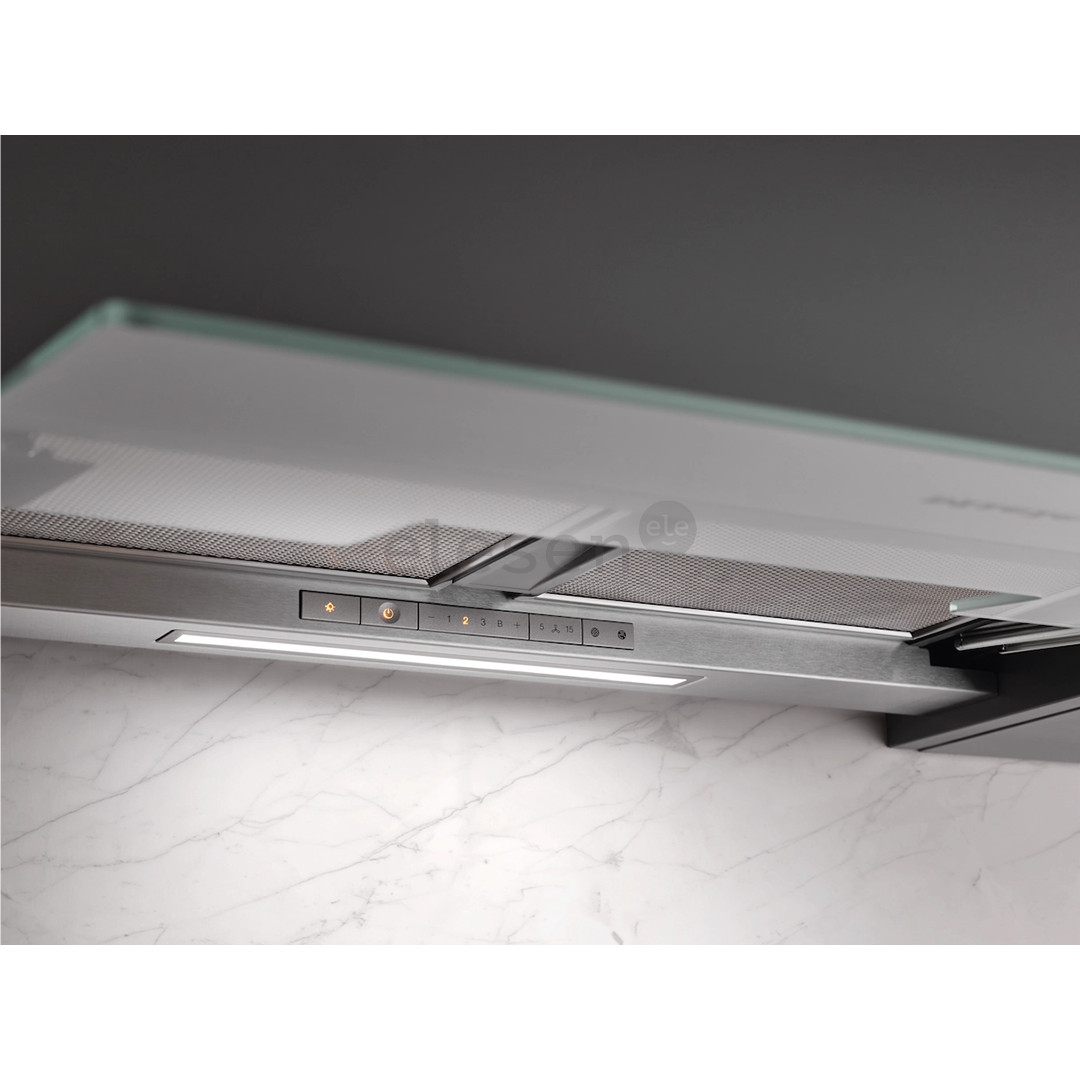 Miele, 600 m³/h, width 56.1 cm, transparent glass - Built-in cooker hood