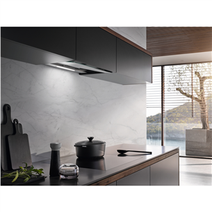 Miele, 600 м³/ч, ширина 56,1 см, прозрачное стекло - Интегрируемая вытяжка