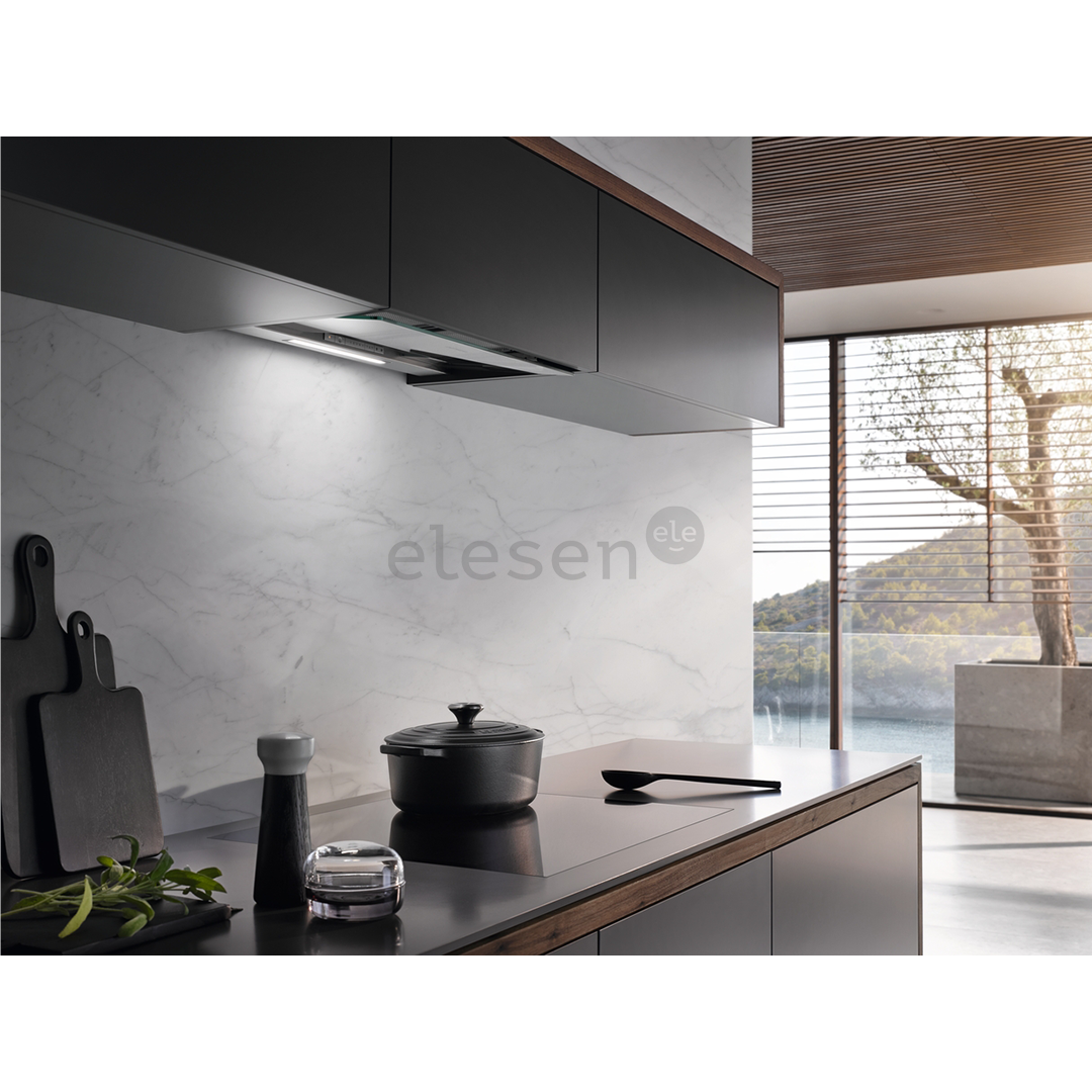 Miele, 600 м³/ч, ширина 56,1 см, прозрачное стекло - Интегрируемая вытяжка