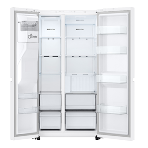 LG, Water & Ice Dispenser, 638 L, aukštis 179 cm, baltas - SBS Šaldytuvas