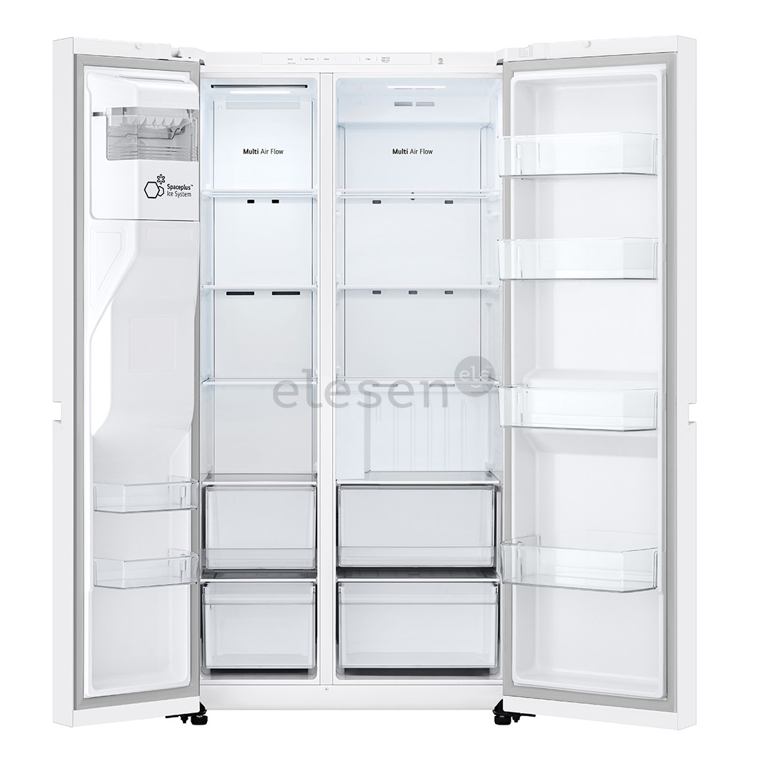 LG, Water & Ice Dispenser, 638 L, aukštis 179 cm, baltas - SBS Šaldytuvas