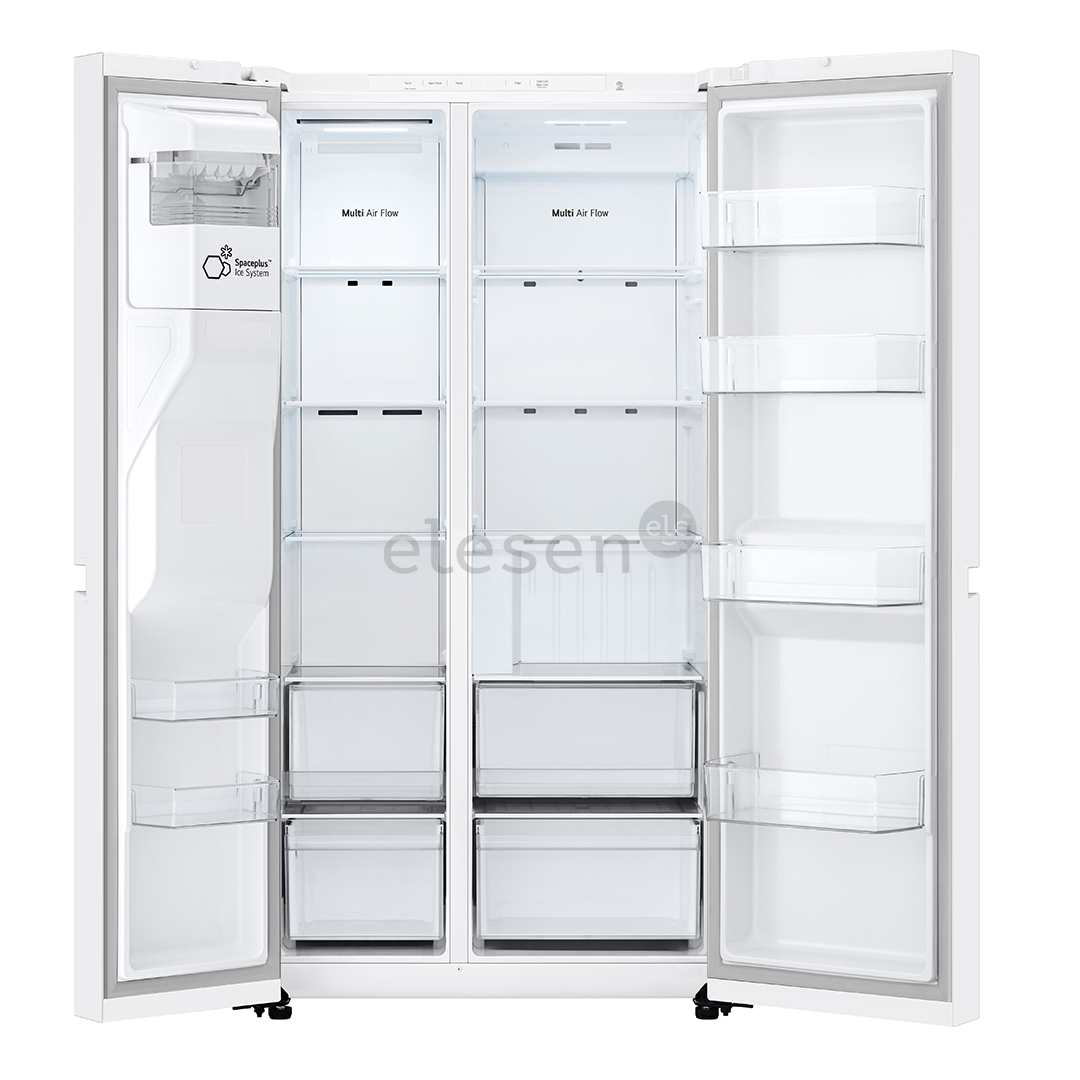 LG, Water & Ice Dispenser, 638 L, aukštis 179 cm, baltas - SBS Šaldytuvas