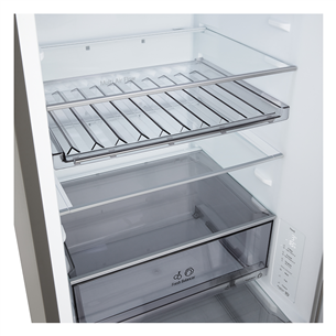 LG, NoFrost, 333 L, aukštis 186 cm, sidabro spalvos - Šaldytuvas