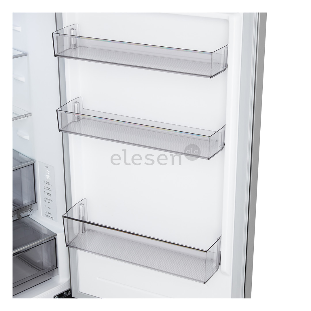 LG, NoFrost, 333 L, aukštis 186 cm, sidabro spalvos - Šaldytuvas